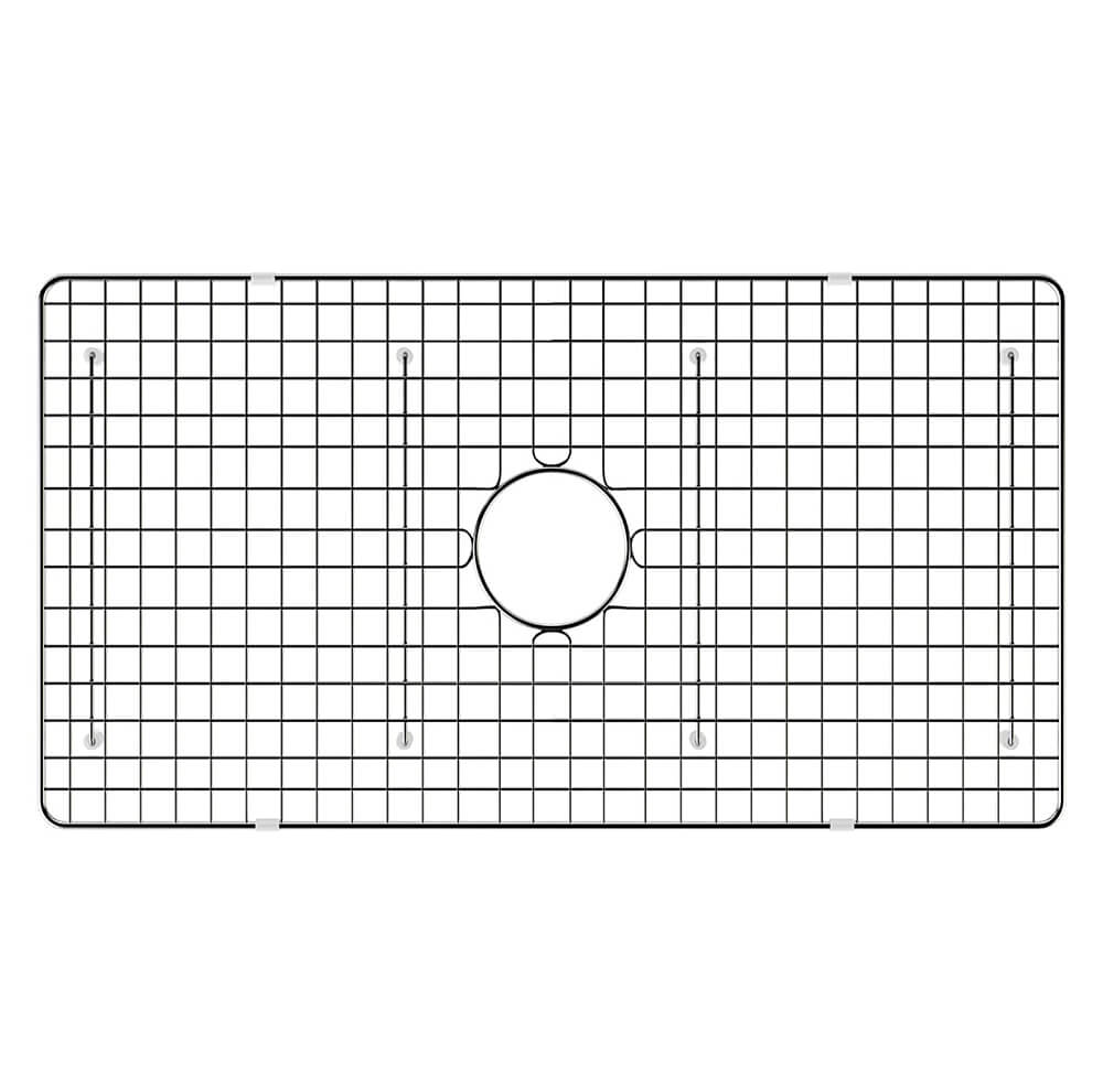 Ruvati Silicone Bottom Grid Sink Mat for RVG1385 and RVG2385 Sinks - Gray -  RVA41385GR - Ruvati USA