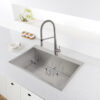 Ruvati 33 x 22 Drop-in Topmount 16 Gauge Zero Radius Stainless Steel Kitchen Sink Single Bowl - 1 hole - RVH8000