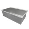 Ruvati 33 x 22 Drop-in Topmount 16 Gauge Zero Radius Stainless Steel Kitchen Sink Single Bowl - 1 hole - RVH8000