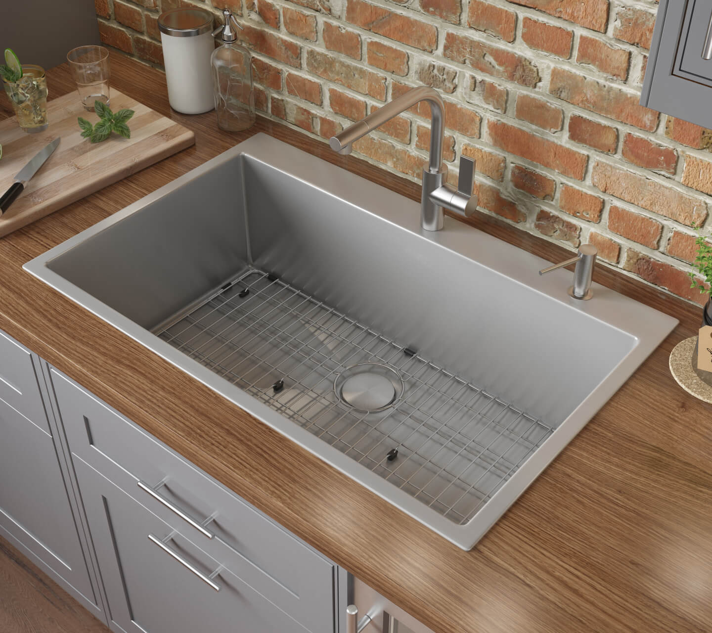 Topmount Kitchen Sink Single Bowl