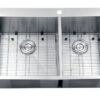 Ruvati 33 x 22 inch Drop-in 60/40 Double Bowl 16 Gauge Zero Radius Topmount Stainless Steel Kitchen Sink - RVH8050