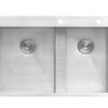 Ruvati 33-inch Drop-in Low Platform-Divide Zero Radius 60/40 Double Bowl 16 Gauge Topmount Kitchen Sink - RVH8059