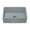Ruvati 30 x 20 inch Fireclay Reversible Farmhouse Apron-Front Kitchen Sink Single Bowl - Horizon Gray - RVL2100GR