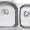 Ruvati 34-inch Undermount 60/40 Double Bowl 16 Gauge Stainless Steel Kitchen Sink - RVM4600