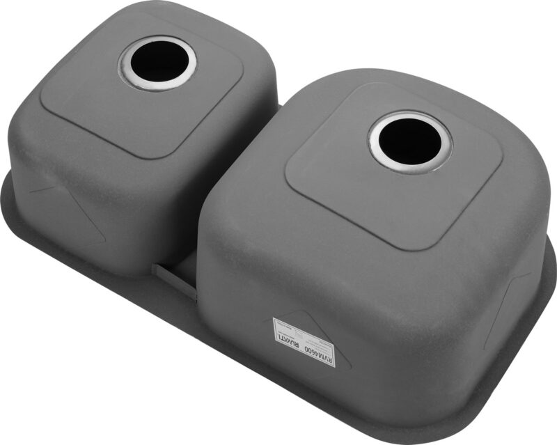 Ruvati 34inch Undermount 60/40 Double Bowl 16 Gauge Stainless Steel