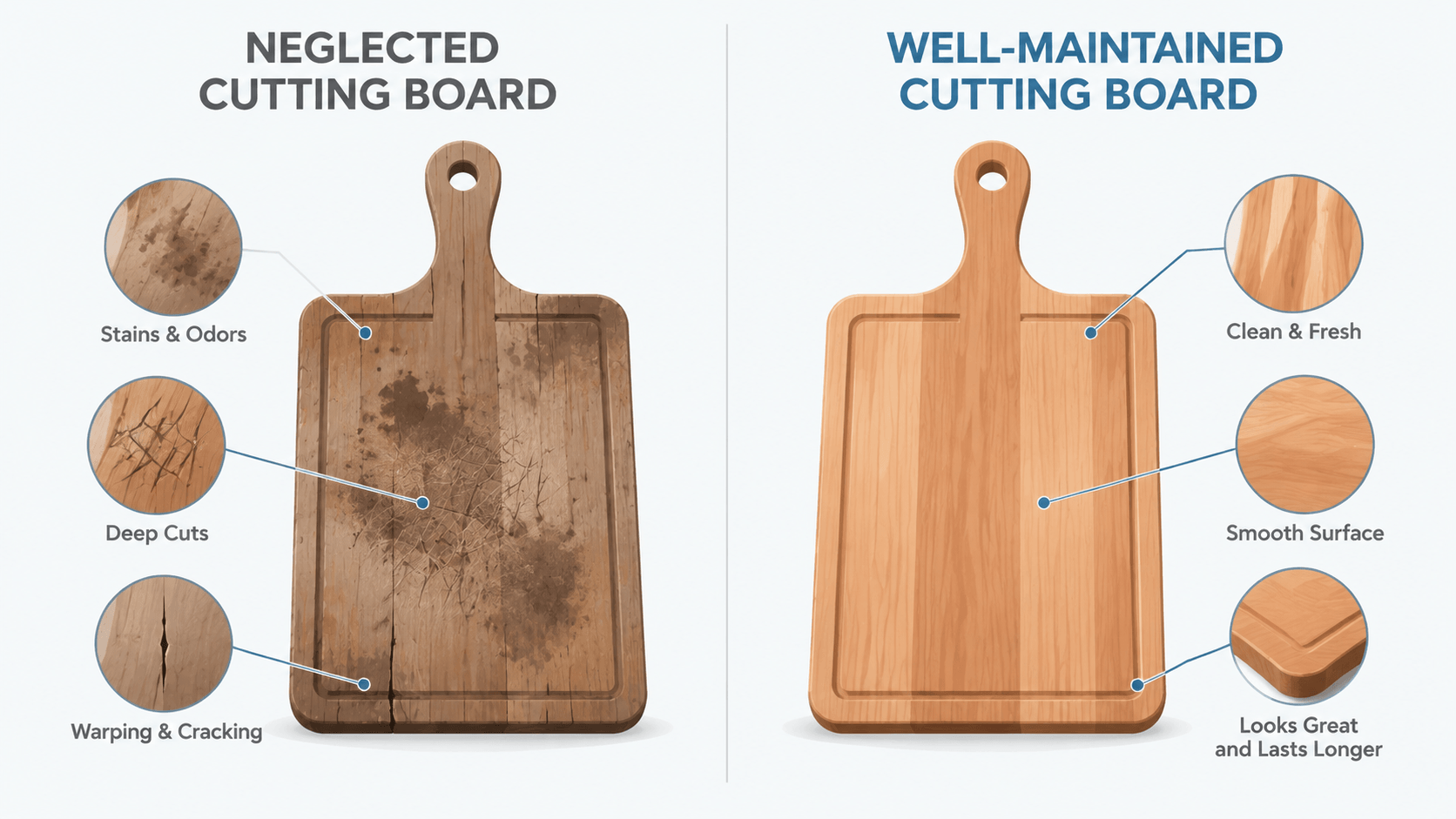 Importance of Cleaning and Caring for Your Wood Cutting Board How to Clean and Care for Your Wood Cutting Board – Expert Guide with Actionable Tips