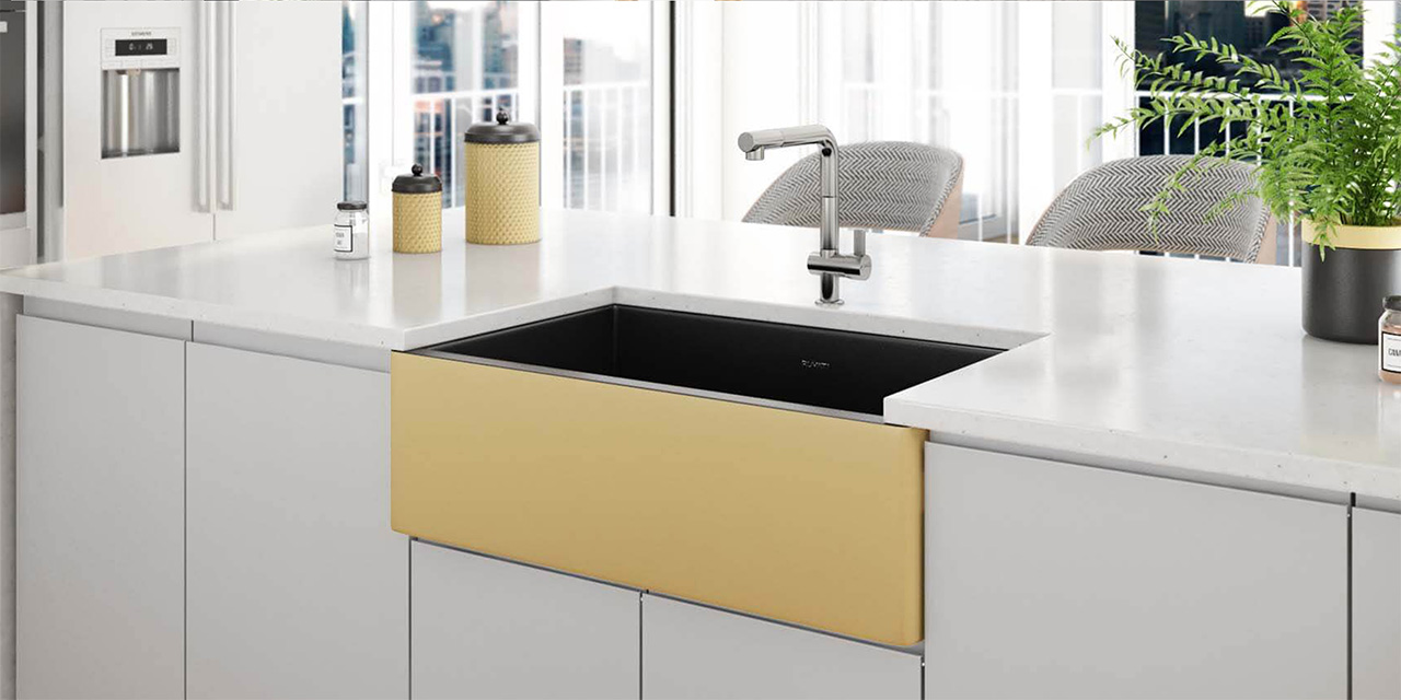 Matte-Black-and-Brushed-Gold-Fireclay-Modern-Farmhouse