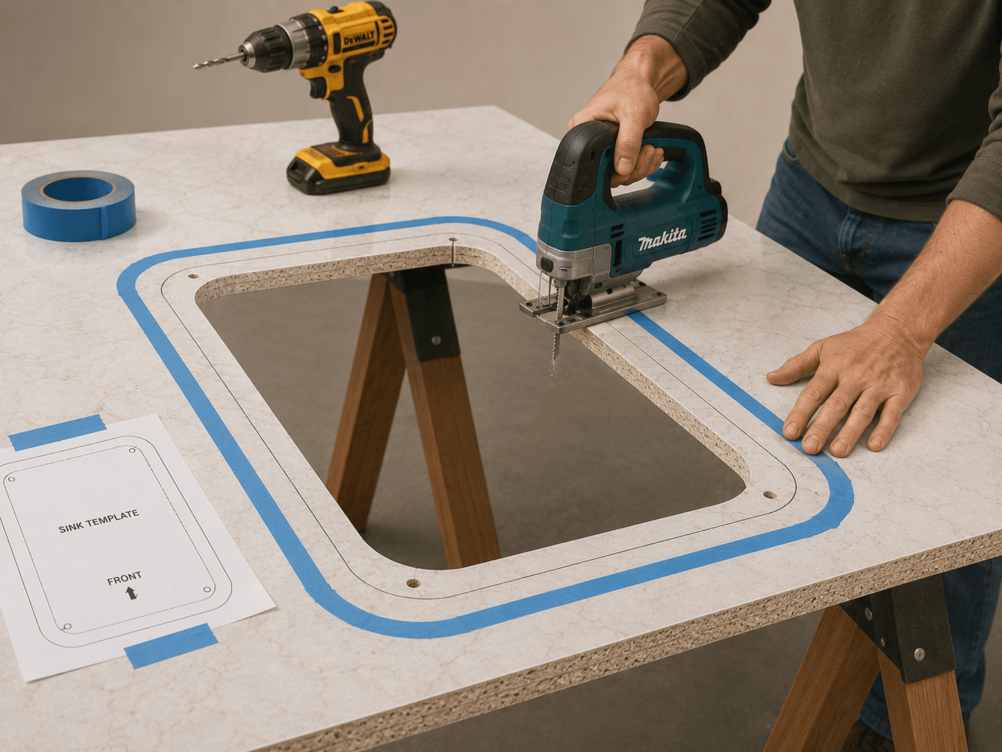 Method 2 Jigsaw How to Cut Laminate Countertop?