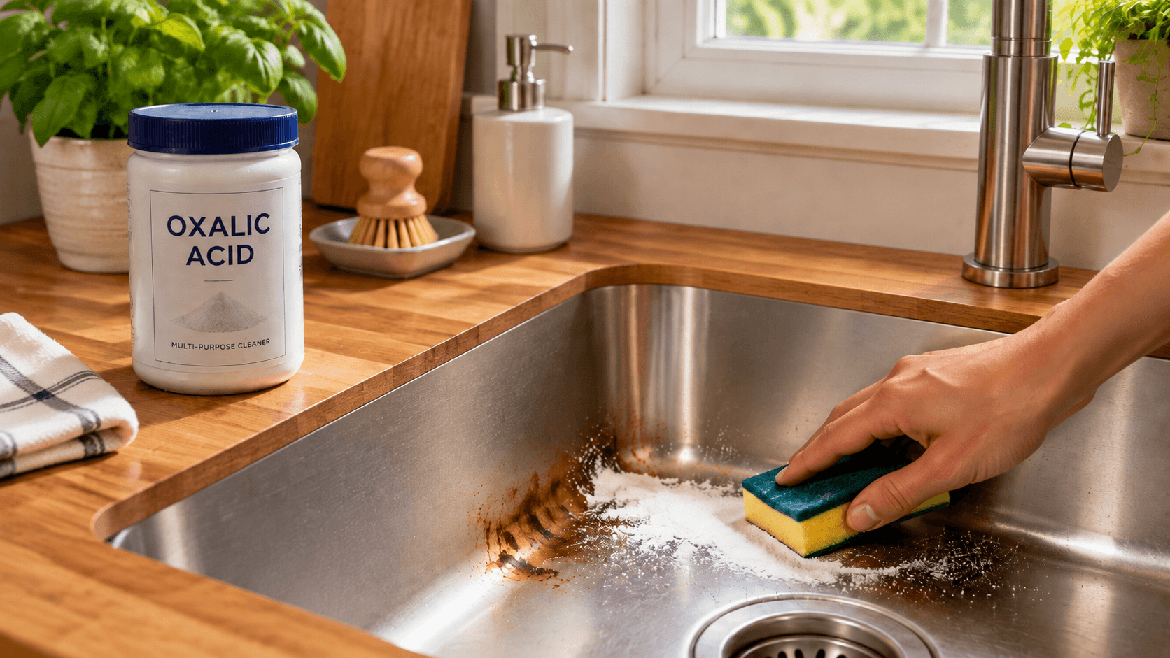 Oxalic Acid How to Remove Rust from Stainless Steel Sinks