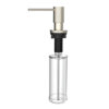 Ruvati Knurling Pattern Textured Soap Dispenser Pump Solid Metal in Brushed Nickel Stainless Steel - RVA1015BN
