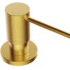 Ruvati Knurling Pattern Textured Soap Dispenser Pump Solid Metal in Brushed Gold - RVA1015SG Ruvati Knurling Pattern Textured Soap Dispenser Pump Solid Metal in Brushed Gold - RVA1015SG