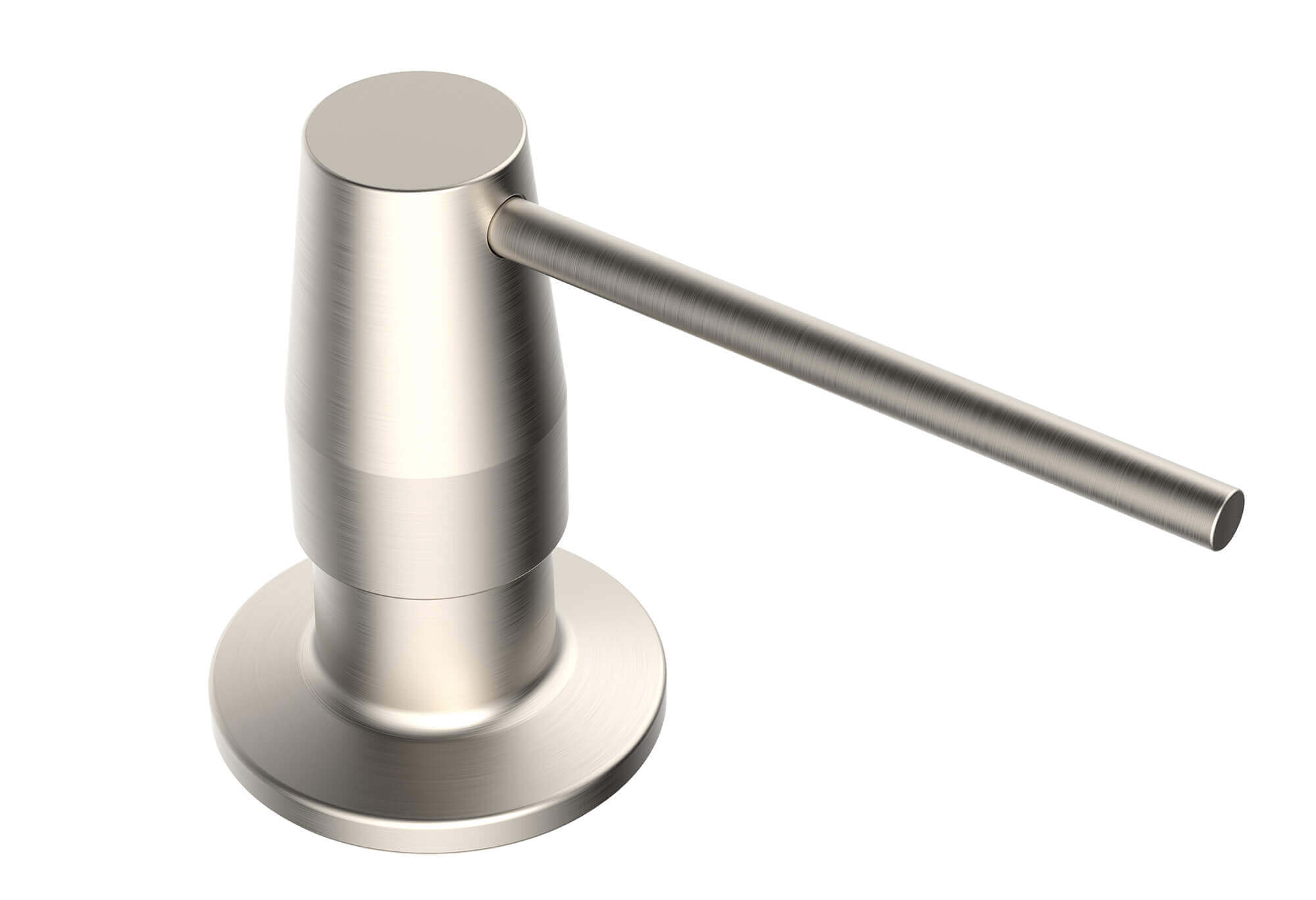 Ruvati Kitchen Faucet Soap dispenser All Metal in Brushed Nickel Countertop Sink Hand Lotion Pump with Refillable Bottle - RVA1018BN