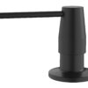 Ruvati Kitchen Faucet Soap dispenser All Metal in Matte Black Countertop Hand Lotion Pump with Refillable Bottle - RVA1018MB