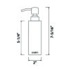 Ruvati Black Soap Dispenser Modern Square for Workstation Sink Organizer - RVA1019 Ruvati Black Soap Dispenser Modern Square for Workstation Sink Organizer - RVA1019