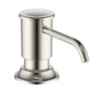 Ruvati Built in Soap Dispenser for Kitchen Sink with Brushed Nickel Countertop Dish Soap Hand Lotion Pump with Refillable Bottle - RVA1020BN