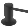 Ruvati Built in All Metal Soap Dispenser for Kitchen Sink with Matte Black Countertop Dish Soap Hand Lotion Pump with Refillable Bottle - RVA1021MB