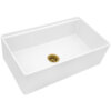 Ruvati Deep Basket Strainer Drain for Kitchen Sinks all Metal 3-1/2 inch - Brushed Gold - RVA1027GG