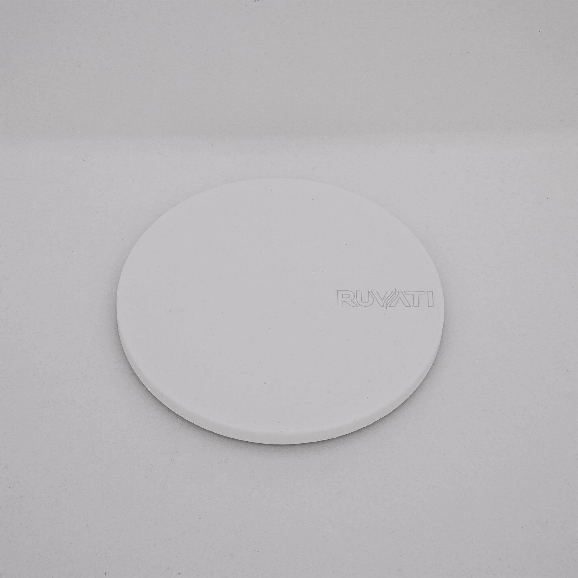 Ruvati Drain Cover for Composite Kitchen Sink and Garbage Disposal - Matte White - RVA1034WH