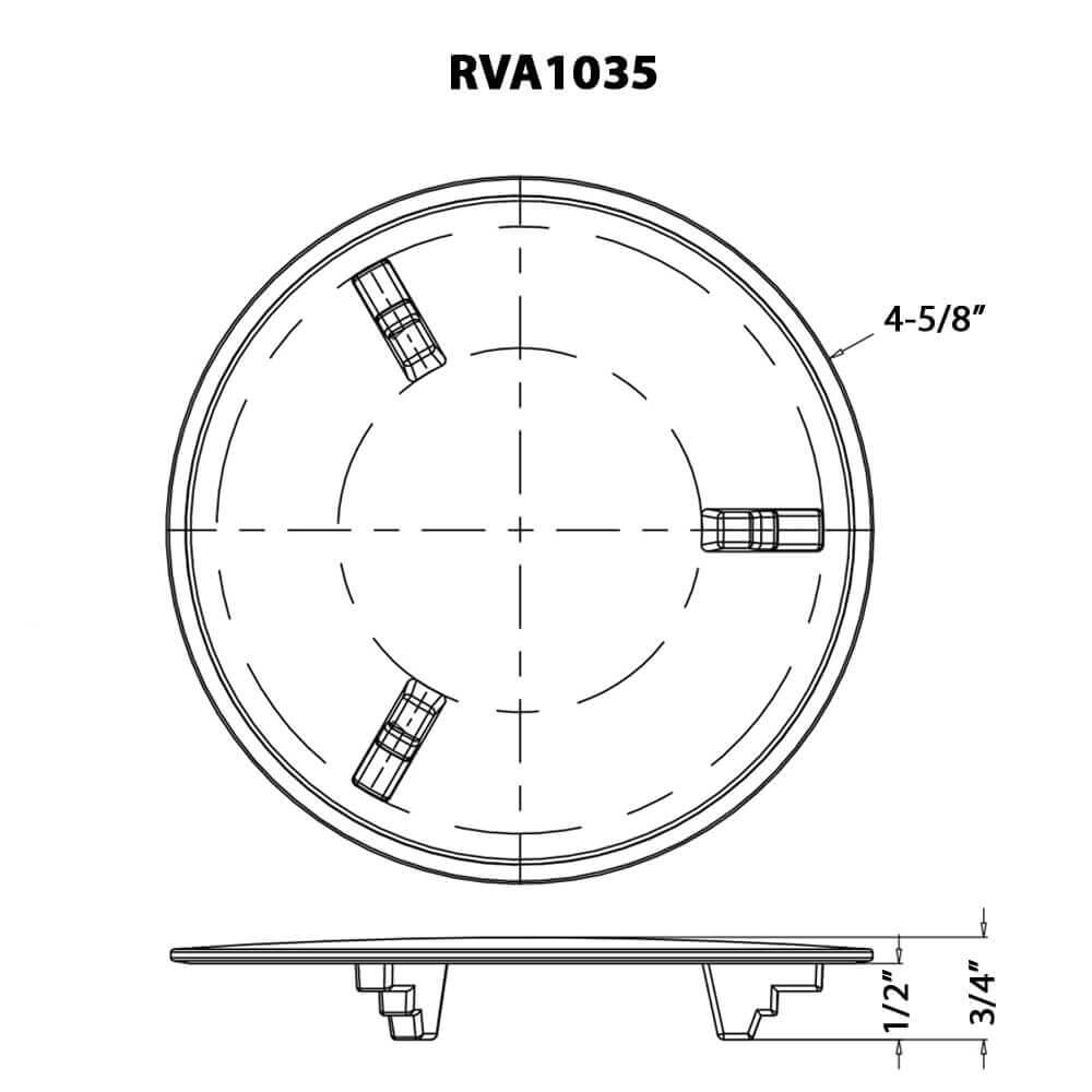 Ruvati Drain Cover for Kitchen Sink and Garbage Disposal - Brushed Gold Stainless Steel - RVA1035GG