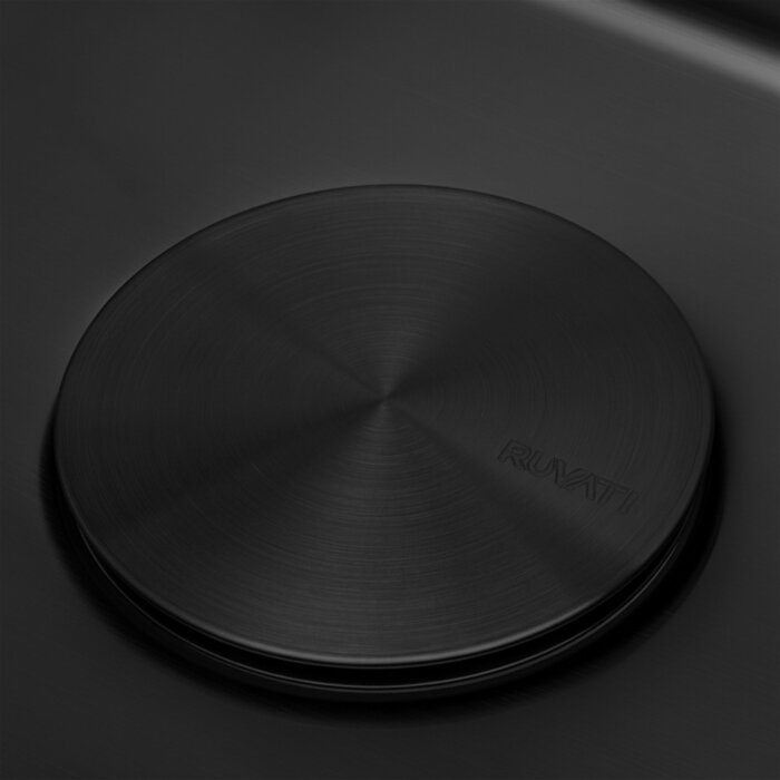 Ruvati Drain Cover for Kitchen Sink and Garbage Disposal - Gunmetal Black Stainless Steel - RVA1035BL