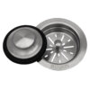 Ruvati Kitchen Sink Garbage Disposal Flange with Basket Strainer and Stopper - Stainless Steel - RVA1042ST