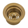 Ruvati Extended Garbage Disposal Flange with Deep Basket Strainer - Brushed Gold - RVA1049GG
