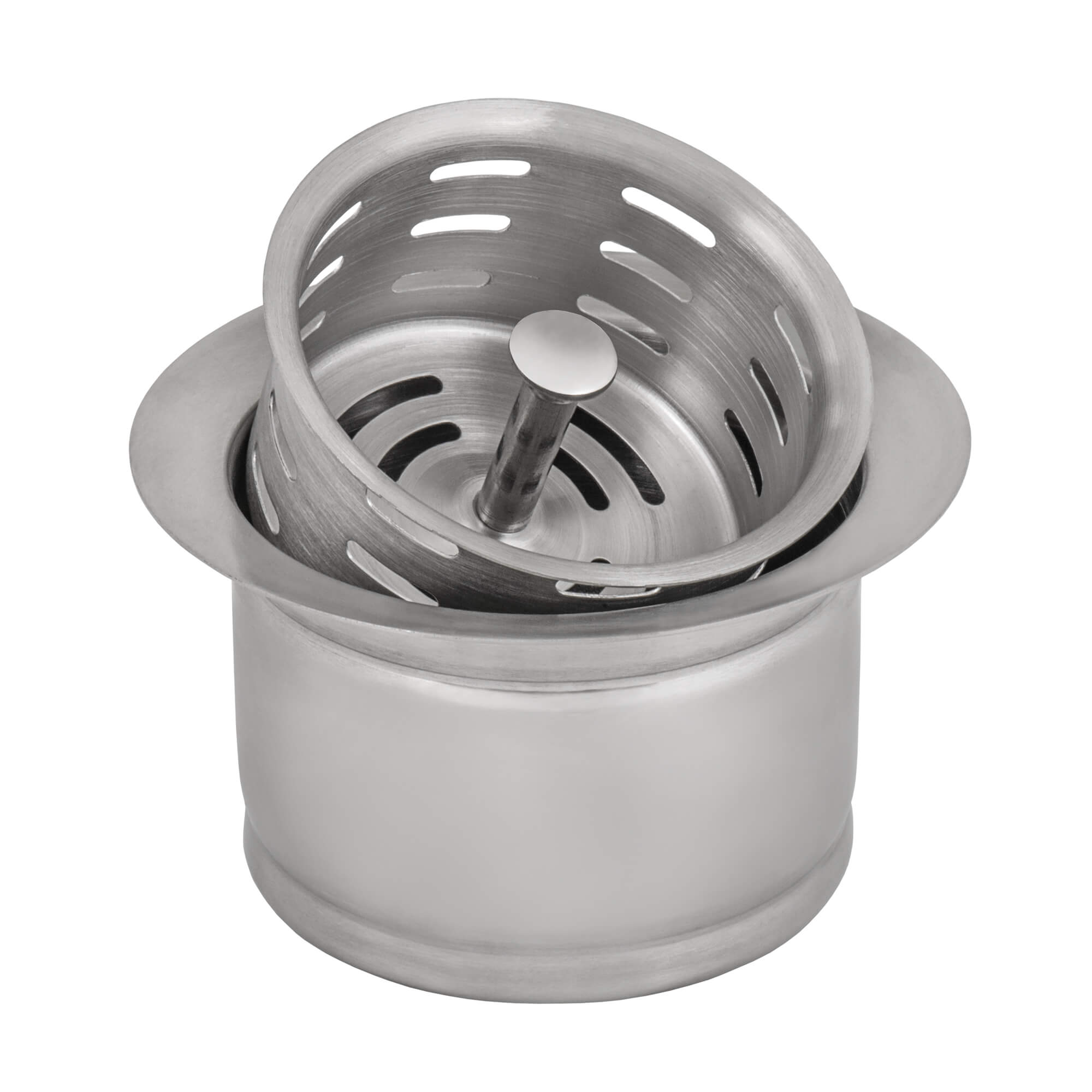 Ruvati Extended Garbage Disposal Flange with Deep Basket Strainer