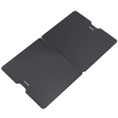 Ruvati LedgeFit 2-Piece Black Glass Cutting Board and Sink Cover Set for Ruvati Workstation Sinks 17 x 15 inch - RVA1206GBB