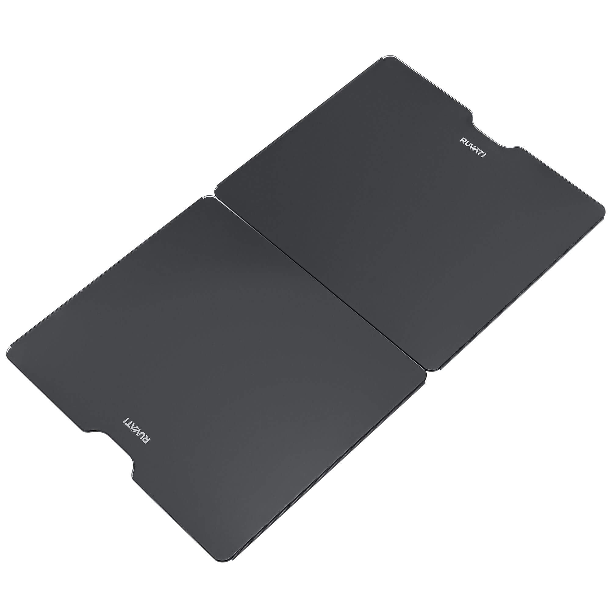 Ruvati LedgeFit 2-Piece Black Glass Cutting Board and Sink Cover Set for Ruvati Workstation Sinks 17 x 15 inch - RVA1206GBB