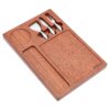 Ruvati LedgeFit Charcuterie Cheese Board Serving Tray Workstation Accessory on Sink Mahogany Wood - RVA1212