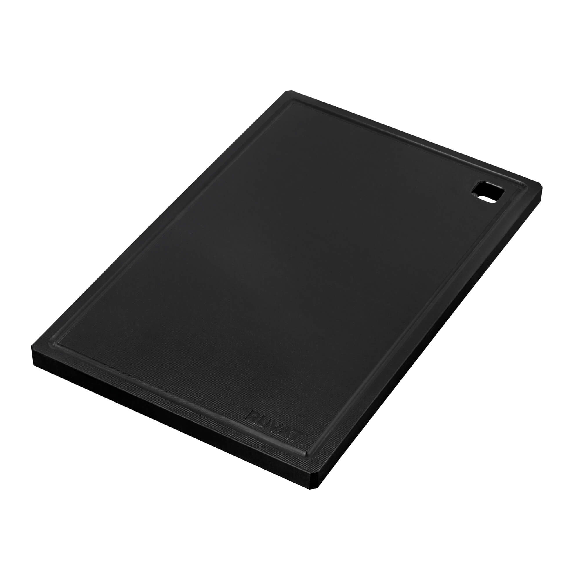 Ruvati 17 x 11 inch LedgeFit Black Resin Replacement Cutting
