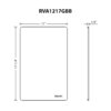 Ruvati LedgeFit Black Glass Cutting Board for Ruvati Workstation Sinks 17 x 11 inch - RVA1217GBB
