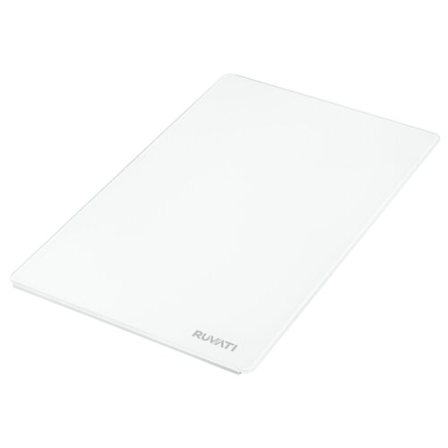 Ruvati LedgeFit White Tempered Glass Cutting Board for Ruvati Workstation Sinks 17 x 11 inch - RVA1217GLW
