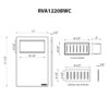 Ruvati LedgeFit Cutting Board with Inserted Colander Workstation Sink Accessory in Black Composite - RVA1220BWC