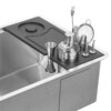 Ruvati LedgeFit Bartender's Board Mixology Drink Cocktail Shaker Workstation Sink Accessory in Black Composite - RVA1236BWC