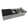 Ruvati 17 x 16 inch Replacement Black Composite platform for Ruvati Workstation Mixing Bowl and Colander - RVA1244BWC Ruvati 17 x 16 inch Replacement Black Composite platform for Ruvati Workstation Mixing Bowl and Colander - RVA1244BWC