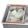 Ruvati LedgeFit Dish Soaking Tub Add-on Bowl Hanging Workstation Sink Accessory - RVA1320