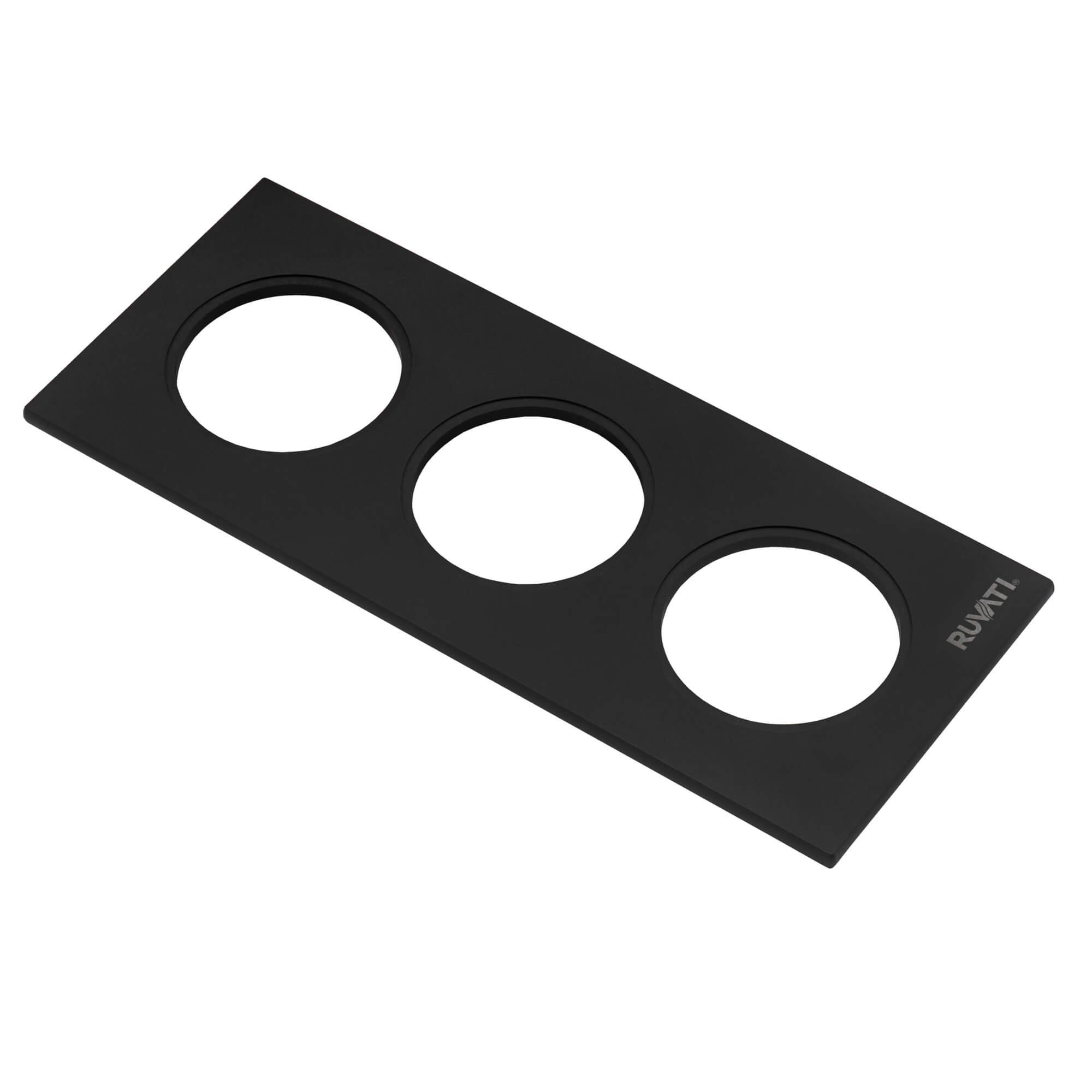 Ruvati Black Composite Replacement Platform for 3 Bowl Condiment Tray Ruvati Workstation Serving Board - RVA1344BWC