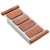 Ruvati LedgeFit Ice Chilled Condiment Tray Mixology Cocktail Bartender Bowl with Solid Hardwood Covers Workstation Sink Accessory - RVA1378