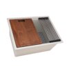 Ruvati Stainless Steel Foldable Drying Rack Replacement for epiRock Workstation Sinks - RVA1394