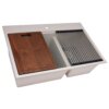 Ruvati Stainless Steel Foldable Drying Rack Replacement for epiRock Workstation Sinks - RVA1394