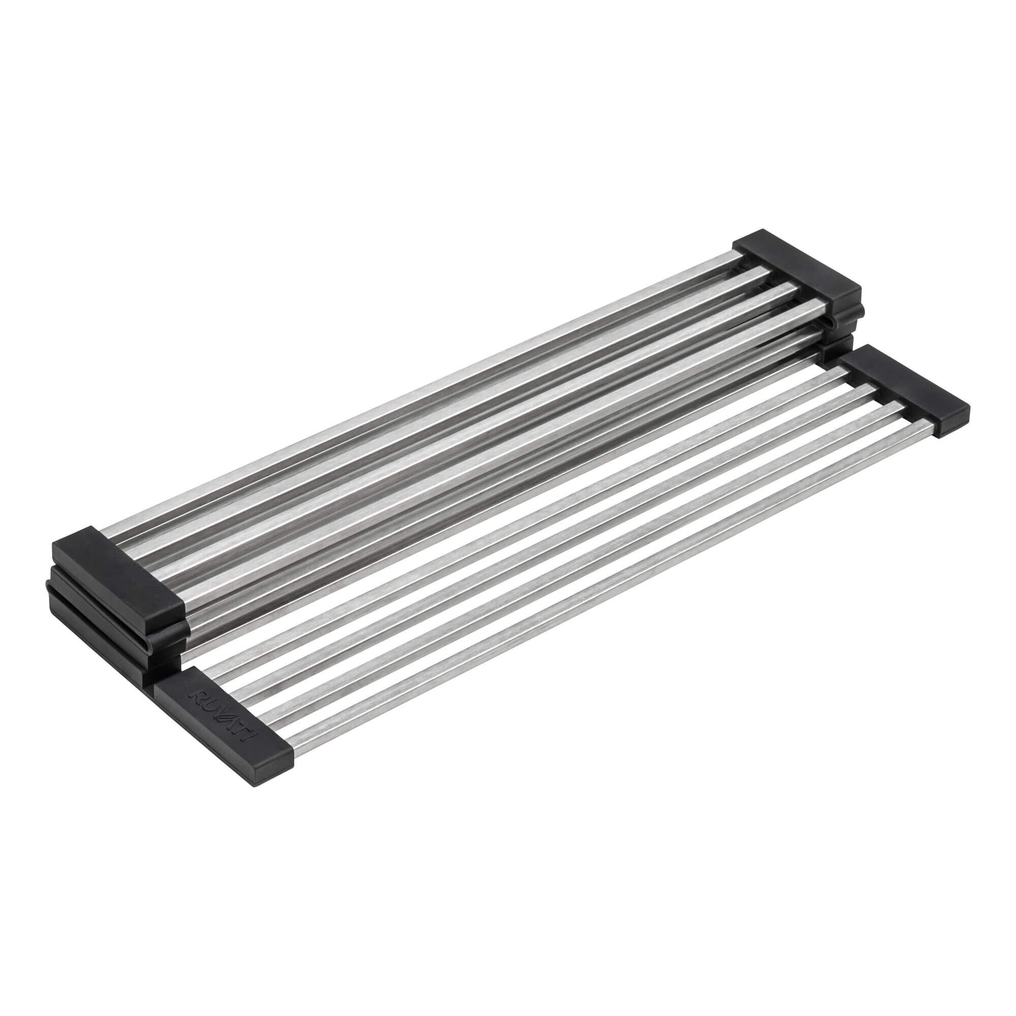 Ruvati Stainless Steel Foldable Drying Rack Replacement for epiRock Workstation Sinks - RVA1394