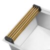 Ruvati LedgeFit Foldable Drying Rack Roll up Workstation Sinks Accessory in Brushed Gold - RVA1395GG