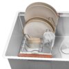 Ruvati LedgeFit Dish Drying Rack Drainer Plate Cup Holder Workstation Sink Top Sliding Accessory Stainless Steel - RVA1545