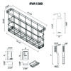 Ruvati Multi-function Workstation Organizer and Caddy with Soap Dispenser and Knife Block - RVA1580 Ruvati Multi-function Workstation Organizer and Caddy with Soap Dispenser and Knife Block - RVA1580