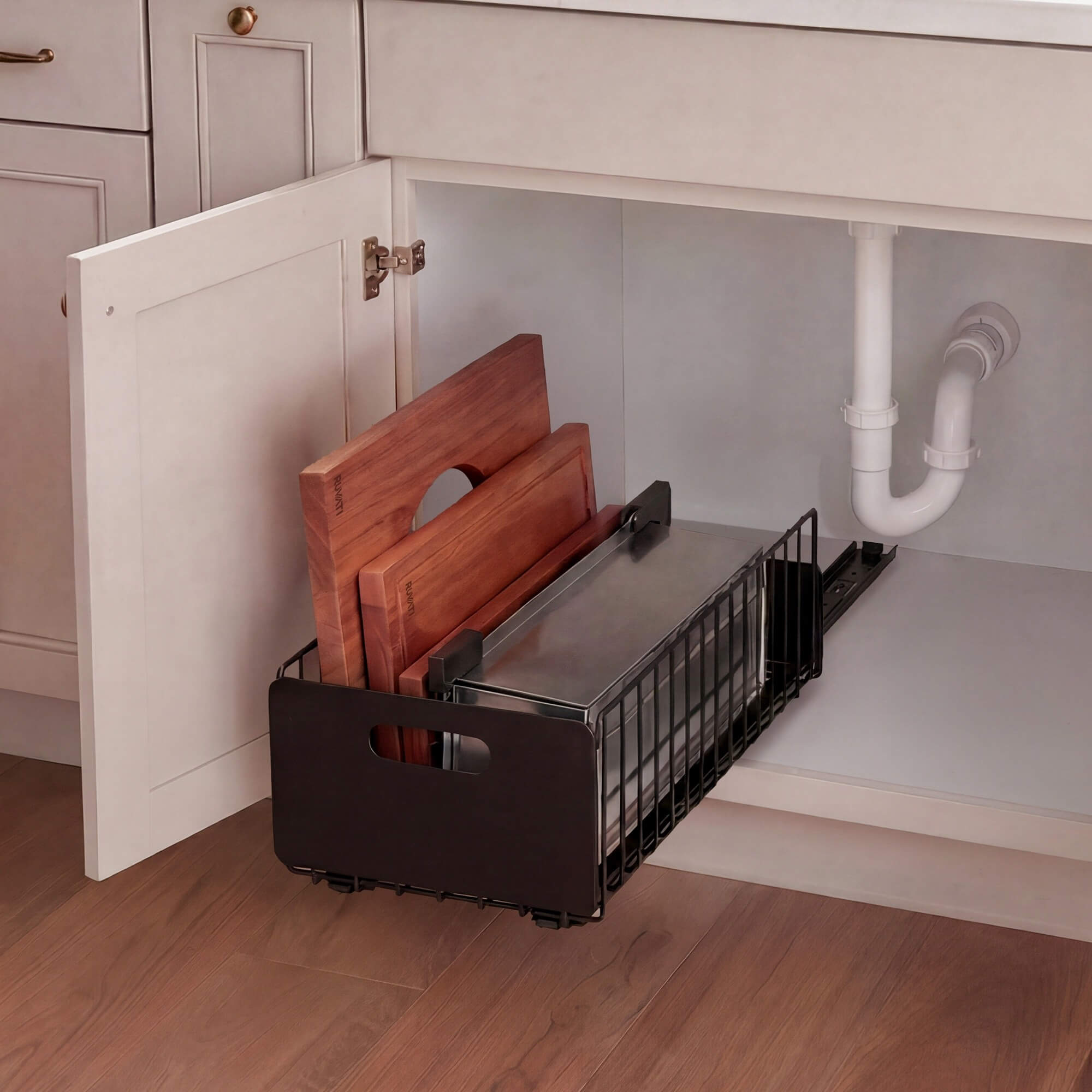 Ruvati Under-Sink Pull-Out Workstation Sink Accessory Storage Organizer - RVA1582