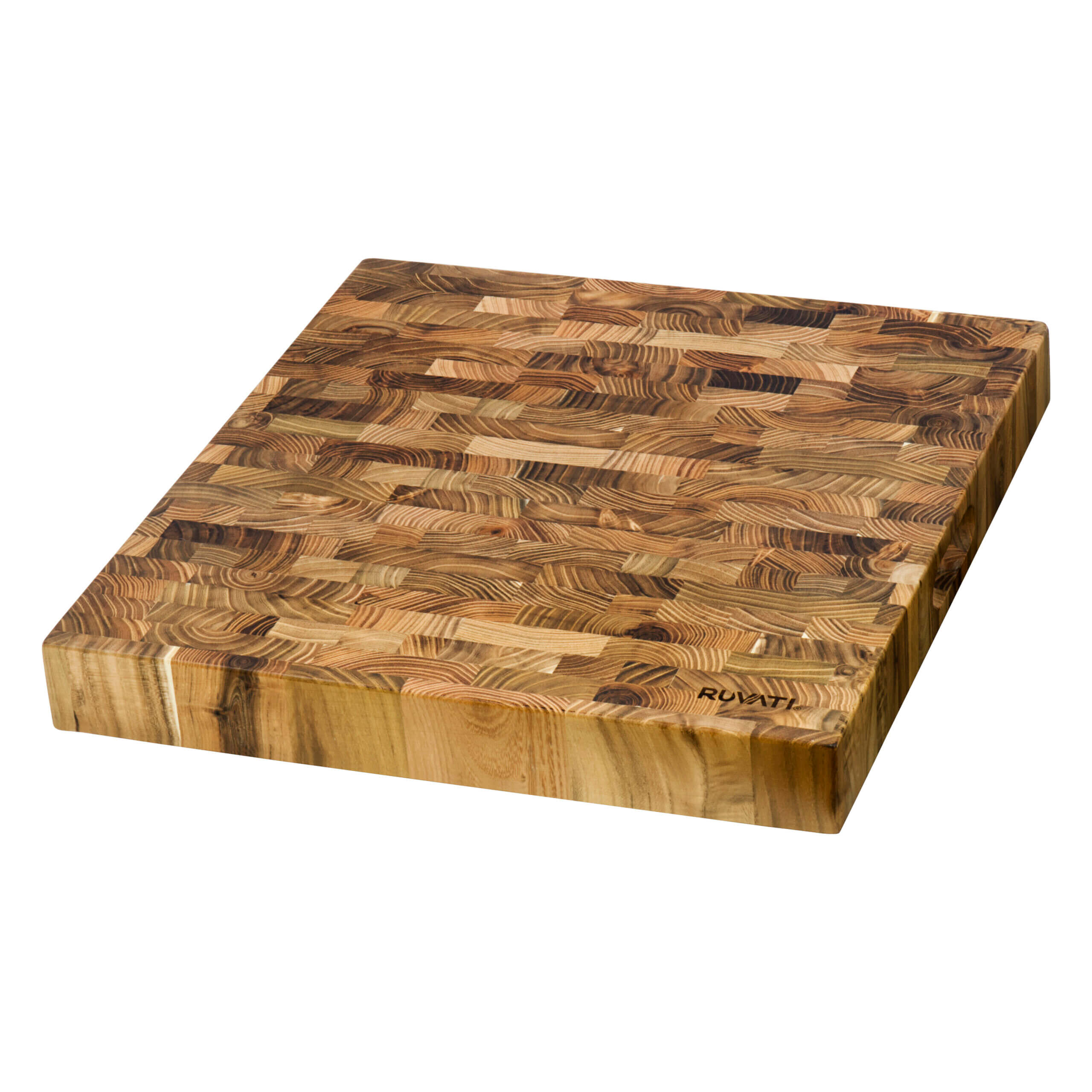 17 x 16 x 2 inch thick End Grain Acacia Butcher Block Solid Wood Large  Cutting Board