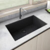 Ruvati Silicone Bottom Grid Sink Mat for RVG1030 and RVG2030 Sinks - Black - RVA41030BK