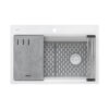 Ruvati Silicone Bottom Grid Sink Mat for RVG1033 and RVG2033 Sinks - Grey - RVA41033GR