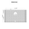 Ruvati Silicone Bottom Grate Sink Mat Grid for Gravena RVH7250 Sink - Gray - RVA47250GR